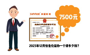 2023年12月份?；C辦一個得多少錢？ 需要7500元